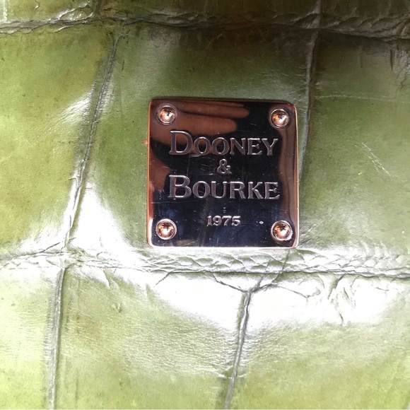 Dooney & Bourke Green Leather Shoulder Bag, EUC, 14” x 9” - Picture 6 of 15